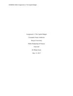 assignment 2 week 6 the capital budget