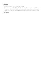 Fundamental Quantitative Concepts Exercises Excel� Template