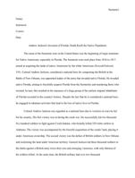 Andrew Jackson�s Invasion of Florida: Death Knell for the Native Population
