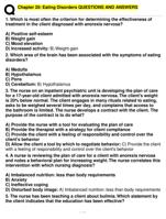 Which is most often the criterion for determining the effectiveness oftreatment in the client diagno