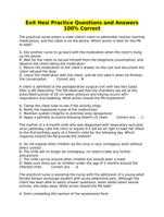 Exit Hesi Practice Questions and Answers 100% Correct