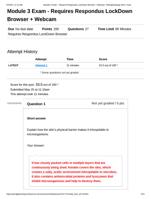 NURS 231 PATHOPHYS Module 3 Exam answers