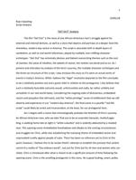 Script Analysis of the film "Get Out"