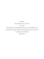 Physical discipline: abuse or correction?