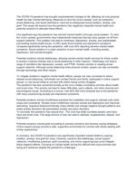The COVID-19 pandemic's effects on mental health
