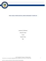 NR351 WEEK 4 PROFESSIONAL PAPER WORKSHEET TEMPLATE