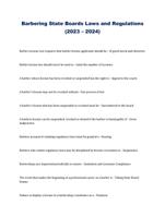 Barbering State Boards Laws and Regulations (2023 – 2024)
