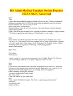 RN Adult Medical Surgical Online Practice A NGN Questions and Answers (LATEST) 2023