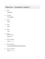 Felipe Alou - Vocabulario Cap�tulo 1 - Expert Solutions