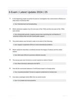 6 Exam | Latest Update 2024 | 25