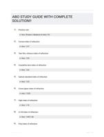 ABO STUDY GUIDE WITH COMPLETE SOLUTION!!