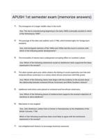 APUSH 1st semester exam (memorize answers)