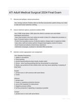 ATI Adult Medical Surgical 2024 Final Exam 