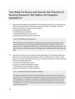 Test Bank for Burns and Grove�s the Practice of Nursing Research 9th Edition All Chapters Updated A+