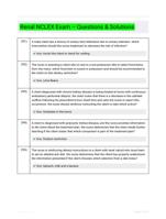 Renal NCLEX Exam � Questions & Solutions