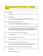 Alpha Kappa Alpha Study Guide � Complete Guide