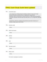 FINAL Exam Study Guide latest updated
