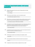 � Michigan Test STUDY GUIDE / 187 Correct Questions &
