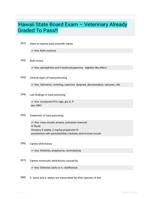Hawaii State Board Exam � Veterinary Already Graded To Pass!!