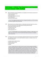 CEN Exam 1 (2024) Test Questions and Detailed Correct Answer 100% Verified