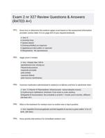 Exam 2 nr 327 Review Questions & Answers (RATED A+)