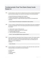 Fundamentals Final Test Bank Study Guide Rated A+