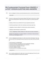 RN Fundamentals Proctored Exam GRADED A LATEST  VERSION QUESTINS AND ANSWERS