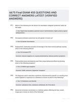 6675 Final EXAM 455 QUESTIONS AND CORRECT ANSWERS LATEST (VERIFIED ANSWERS)