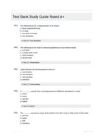 Test Bank Study Guide Rated A+