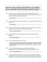 NR 567 FINAL EXAM QUESTIONS (70 TERMS) WITH VERIFIED DEFINITIONS UPDATED 2024