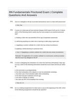 RN Fundamentals Proctored Exam | Complete Questions And Answers