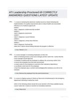 ATI Leadership Proctored 69 CORRECTLY ANSWERED QUESTIONS LATEST UPDATE