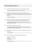 Life-Only Agent Exam # 1