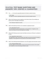 CH 4 FULL TEST BANK! QUESTIONS AND ANSWERS 100% VERIFIED A+ GUARANTEED