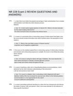 NR 228 Exam 2 REVIEW (QUESTIONS AND  ANSWERS)