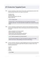 ATI Endocrine Targeted Exam