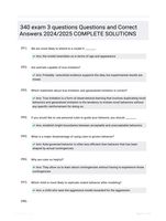 340 exam 3 questions Questions and Correct Answers  2024/2025 COMPLETE SOLUTIONS