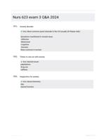 Nurs 623 exam 3 Q&A 2024