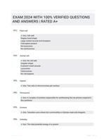 EXAM 2024 WITH 100% VERIFIED QUESTIONS AND ANSWERS | RATED A+