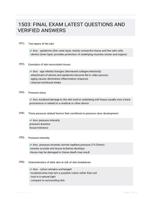 1503: FINAL EXAM LATEST  QUESTIONS AND VERIFIED ANSWERS
