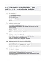 CPT Exam Questions and Answers Latest Update (2024 / 2024) (Verified Answers)