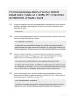 PN Comprehensive Online Practice 2020 B EXAM QUESTIONS (61 TERMS) WITH VERIFIED DEFINITIONS UPDATED 2024