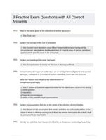 3 Practice Exam Questions with All Correct Answers