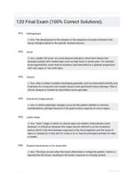 120 Final Exam (100% Correct Solutions).