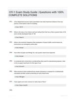 CFI-1 Exam Study Guide | Questions  with 100% COMPLETE SOLUTIONS