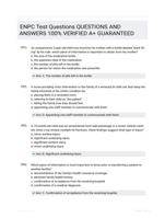 ENPC Test Questions Already Passed