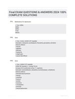 Final EXAM QUESTIONS &  ANSWERS 2024 100% COMPLETE  SOLUTIONS