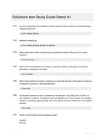 Solutions test Study Guide Rated A+