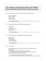 570: Midterm EXAM QUESTIONS (49 TERMS) WITH VERIFIED DEFINITIONS UPDATED 2024