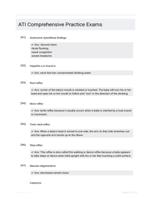 ATI Comprehensive Practice Exams